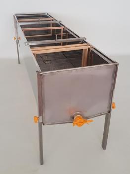 Rechteckiger Entdeckelungstank, Edelstahl - 1500X510X395mm